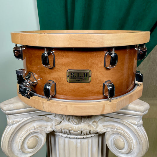 Tama SLP 6.5x14 Maple Snare Drum LMP1465F Sound Lab Project Sienna