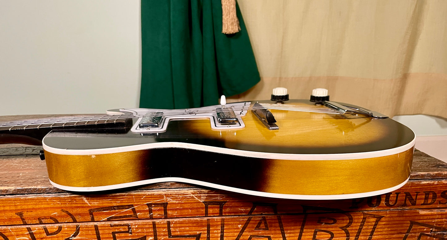 1960s Harmony H46 Stratotone "Mars" Electric Guitar Sunburst