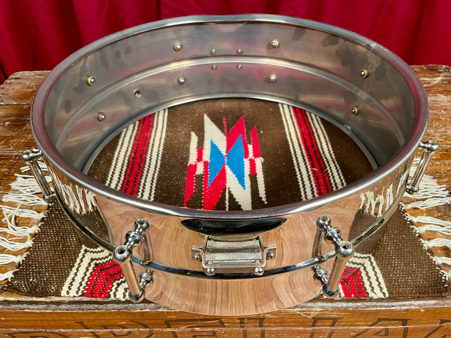 1930s Leedy Reliance 5x14 No. 3002 Snare Drum Nickel Over Brass NOB