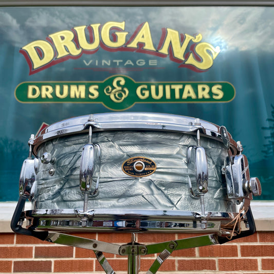 1966 Slingerland 5.5x14 Artist Model Snare Drum Sky Blue Pearl 8 Lug