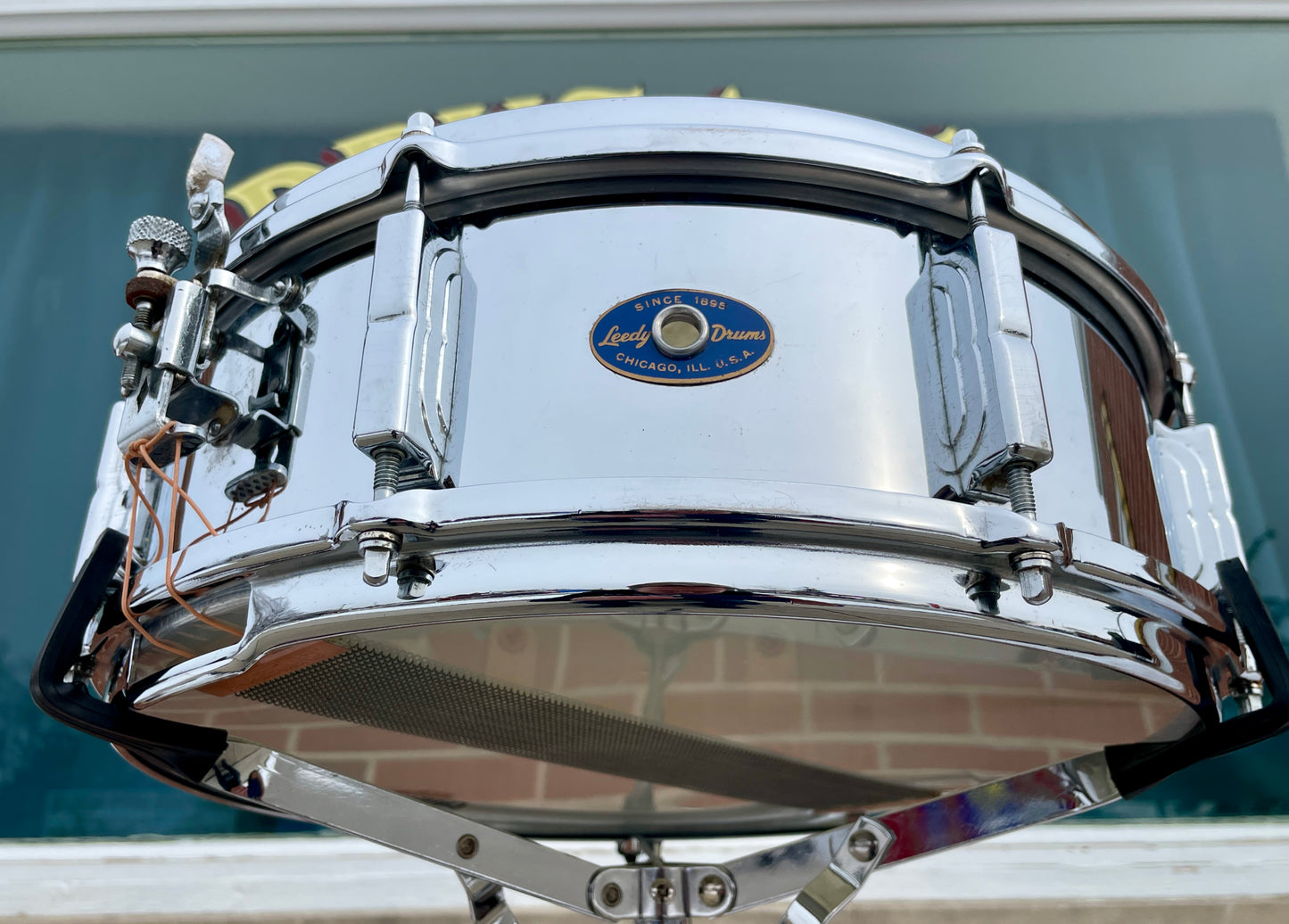 1960s Leedy by Slingerland 5x14 Shelly Manne Model COB Snare Drum No. 393 Slingerleedy Chrome Over Brass