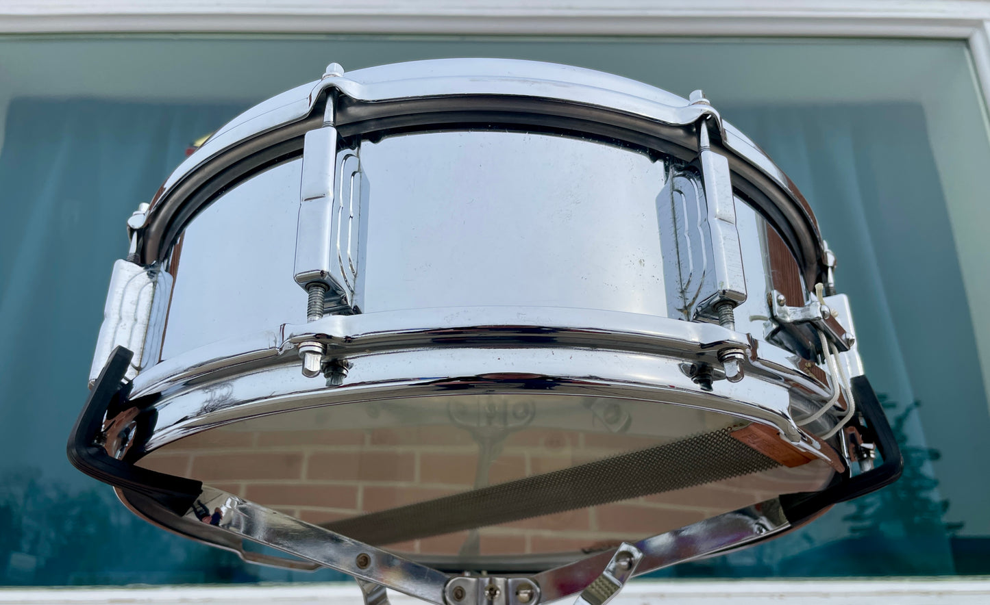 1960s Leedy by Slingerland 5x14 Shelly Manne Model COB Snare Drum No. 393 Slingerleedy Chrome Over Brass