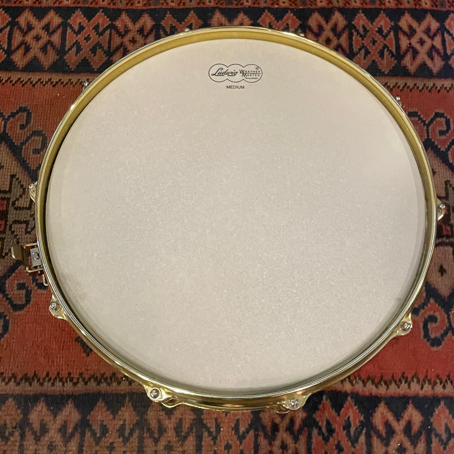 2005 Ludwig 5x14 John Aldridge Engraved Black Beauty Snare Drum #73 of 150