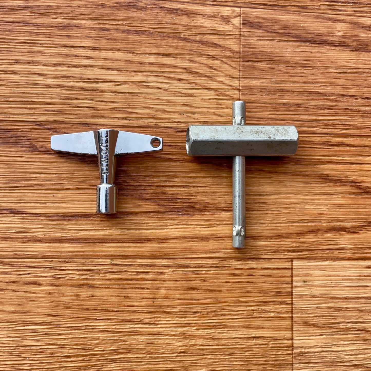 Vintage Ludwig Drum Tuning Key and Rail Consolette Hex Wrench Set