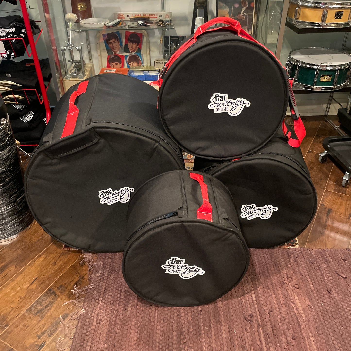 Doc Sweeney "Tucson" Steam Bent Ambrosia Maple Drum Set 20/12/14 w/ 6x14 Snare