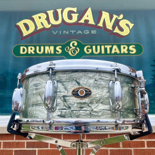 1959 Slingerland 5.5x14 Hollywood Ace No. 146 Snare Drum Sky Blue Pearl