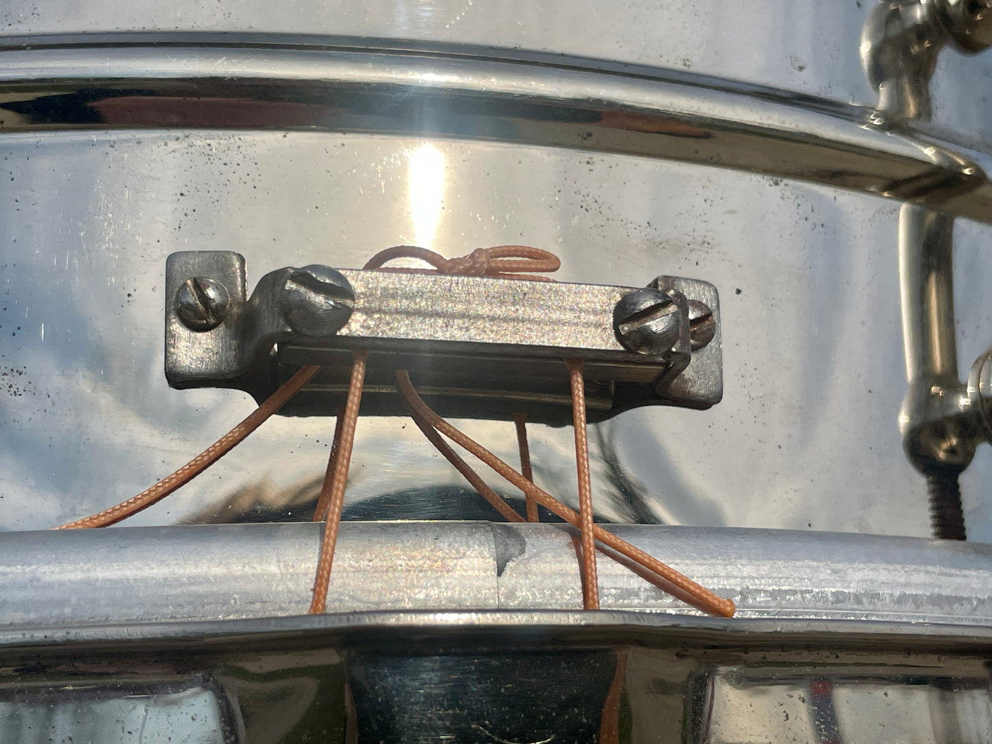 1930s Leedy Reliance 5x14 No. 3002 Snare Drum Nickel Over Brass NOB