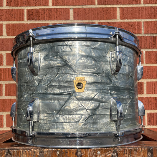 1960s Ludwig 8x12 Tom Drum Sky Blue Pearl Pre-Serial