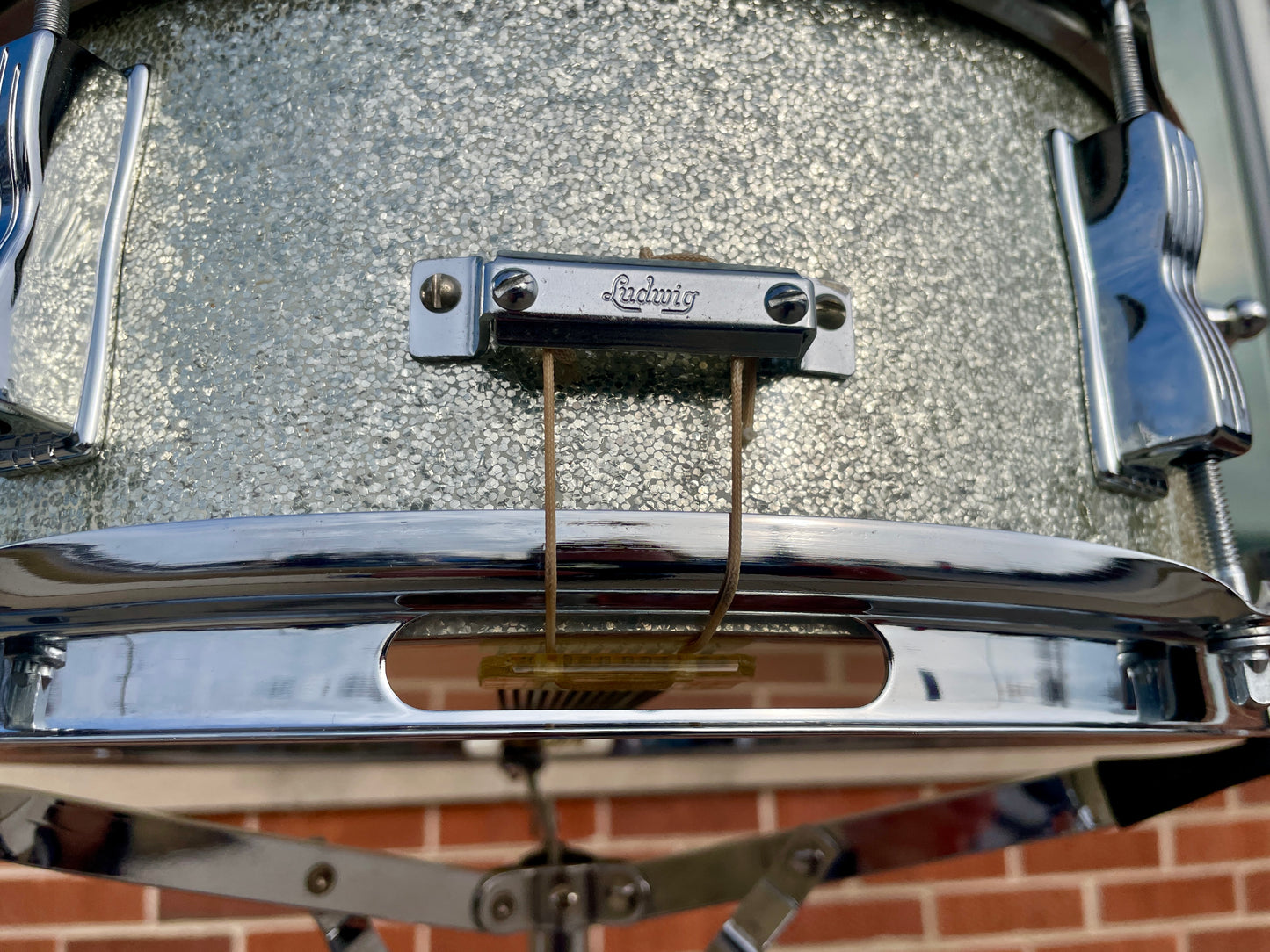 1960s Ludwig 5x14 Pioneer No. 491 Snare Drum Silver Sparkle