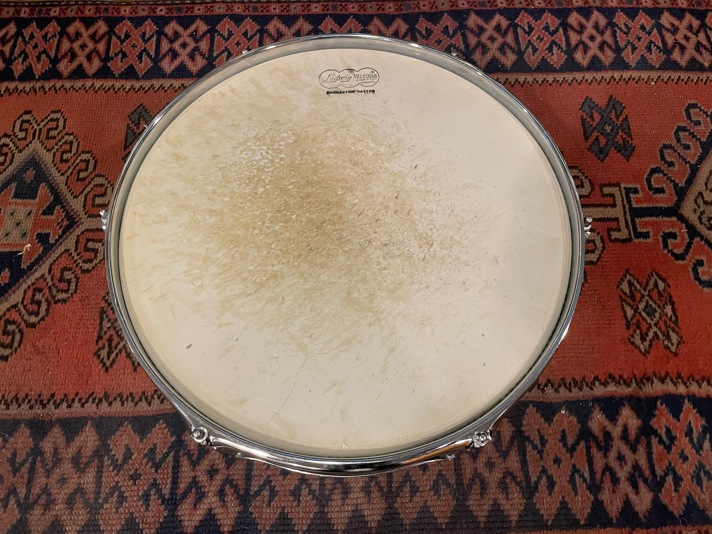 1960s Ludwig 5x14 Pioneer No. 491 Snare Drum Silver Sparkle