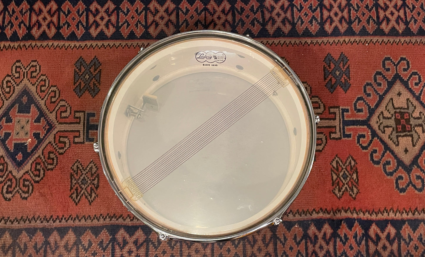 1960s Ludwig 5x14 Pioneer No. 491 Snare Drum Silver Sparkle