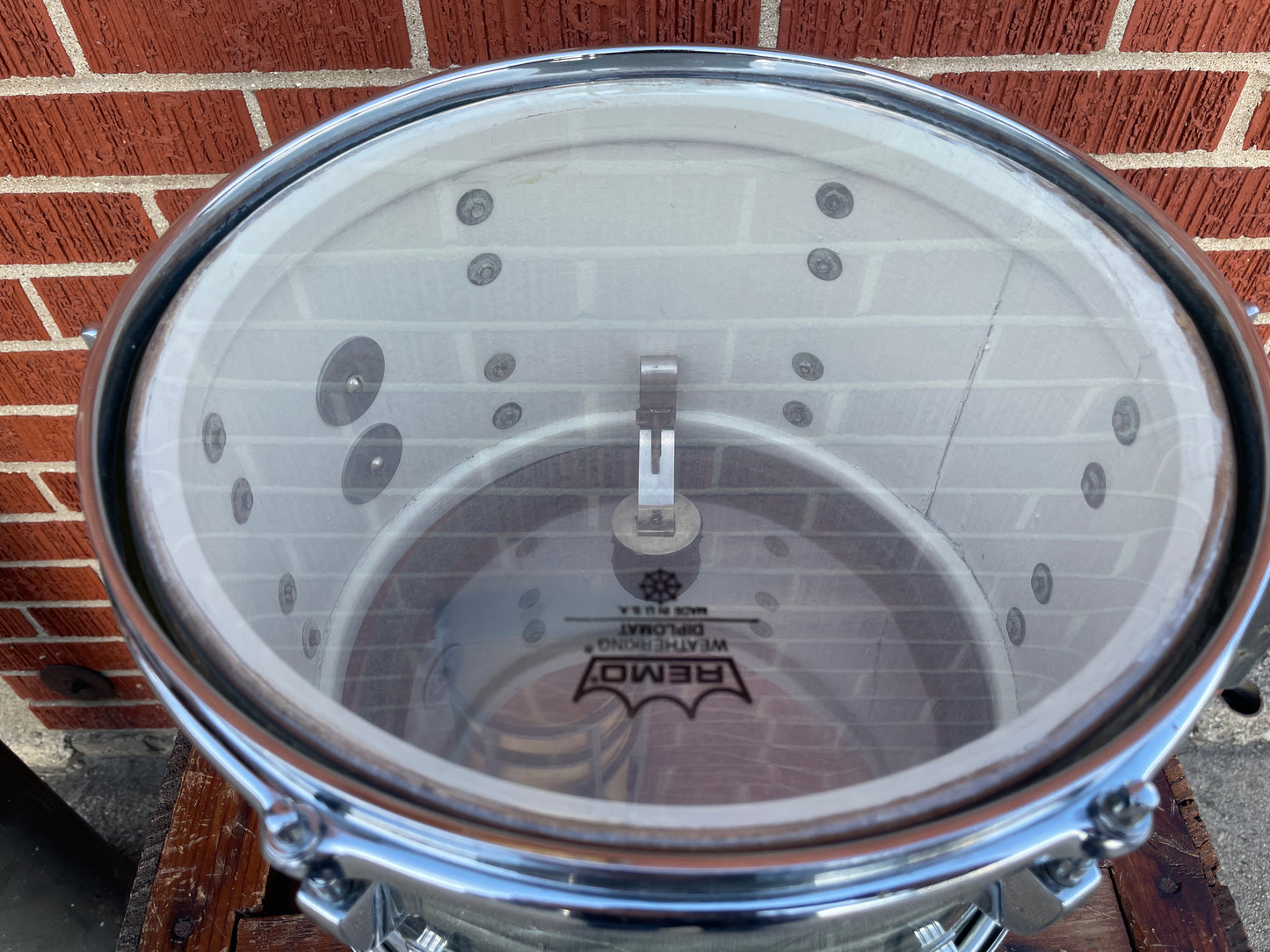 1960s Ludwig 8x12 Tom Drum Sky Blue Pearl Pre-Serial