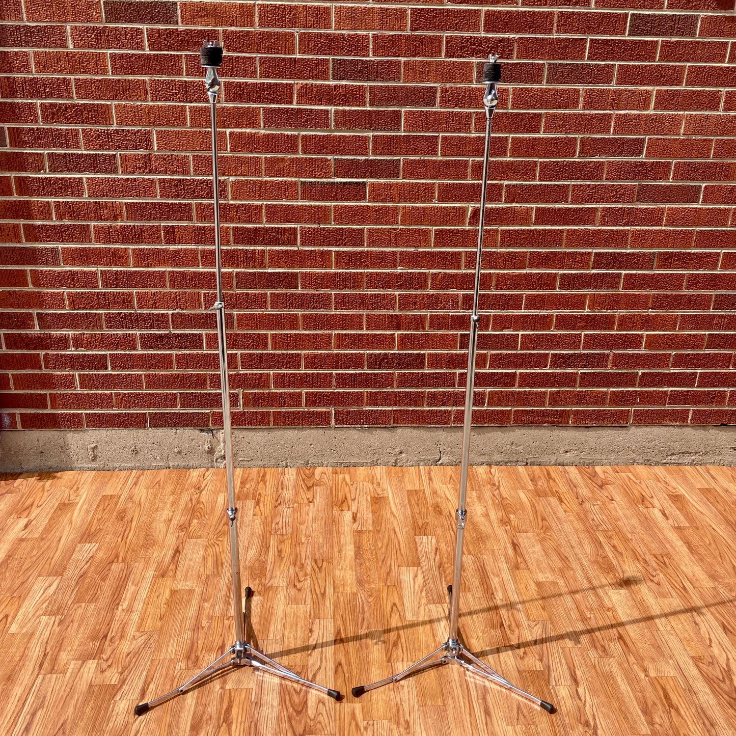 1960s Ludwig No. 1400 Straight Flat Base Cymbal Stand Pair (2pcs)