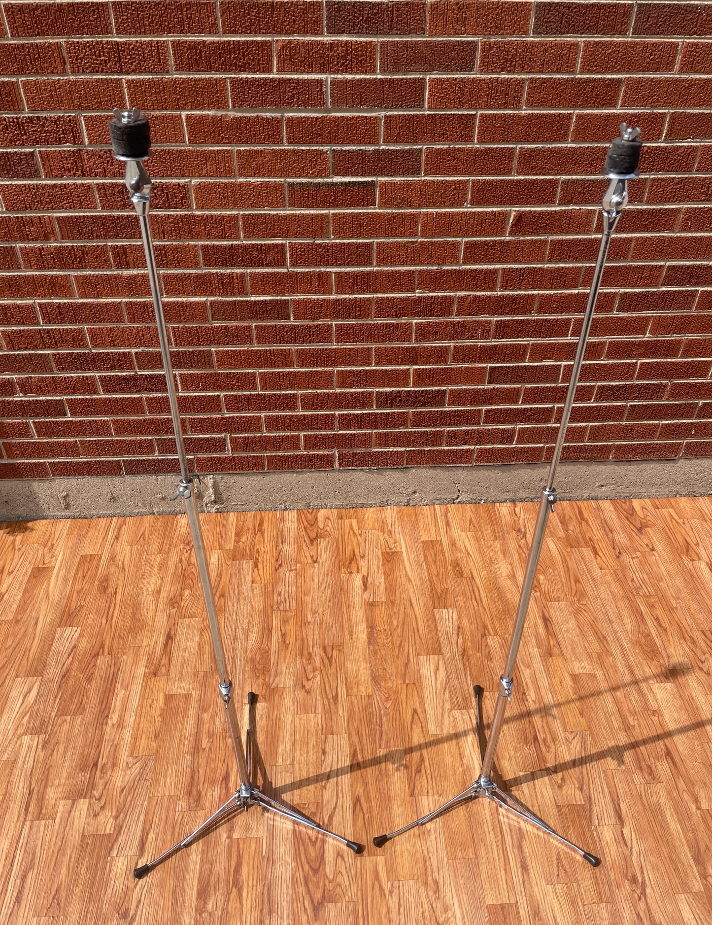 1960s Ludwig No. 1400 Straight Flat Base Cymbal Stand Pair (2pcs)