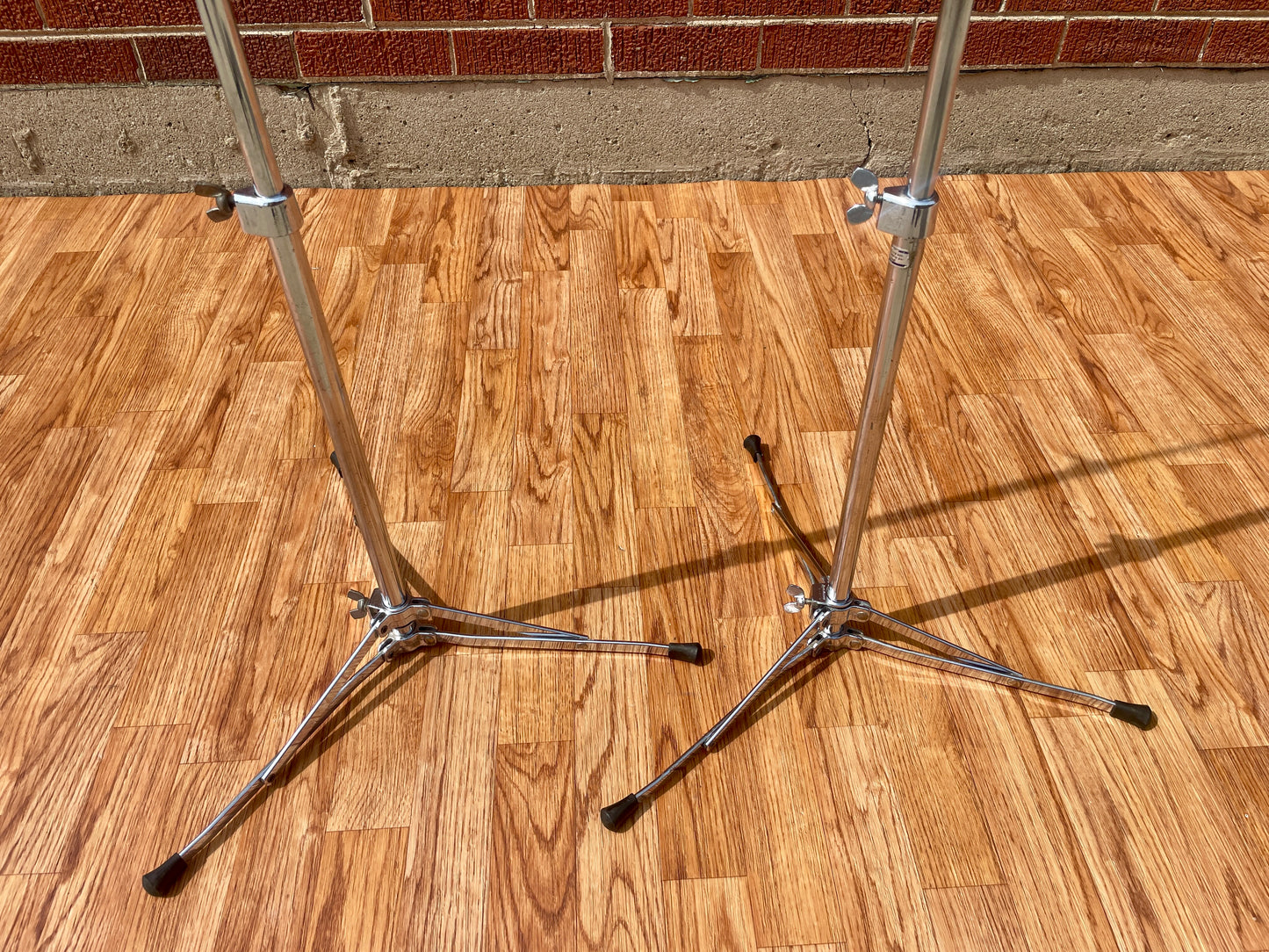 1960s Ludwig No. 1400 Straight Flat Base Cymbal Stand Pair (2pcs)