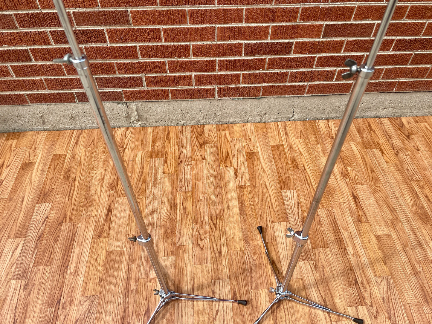 1960s Ludwig No. 1400 Straight Flat Base Cymbal Stand Pair (2pcs)