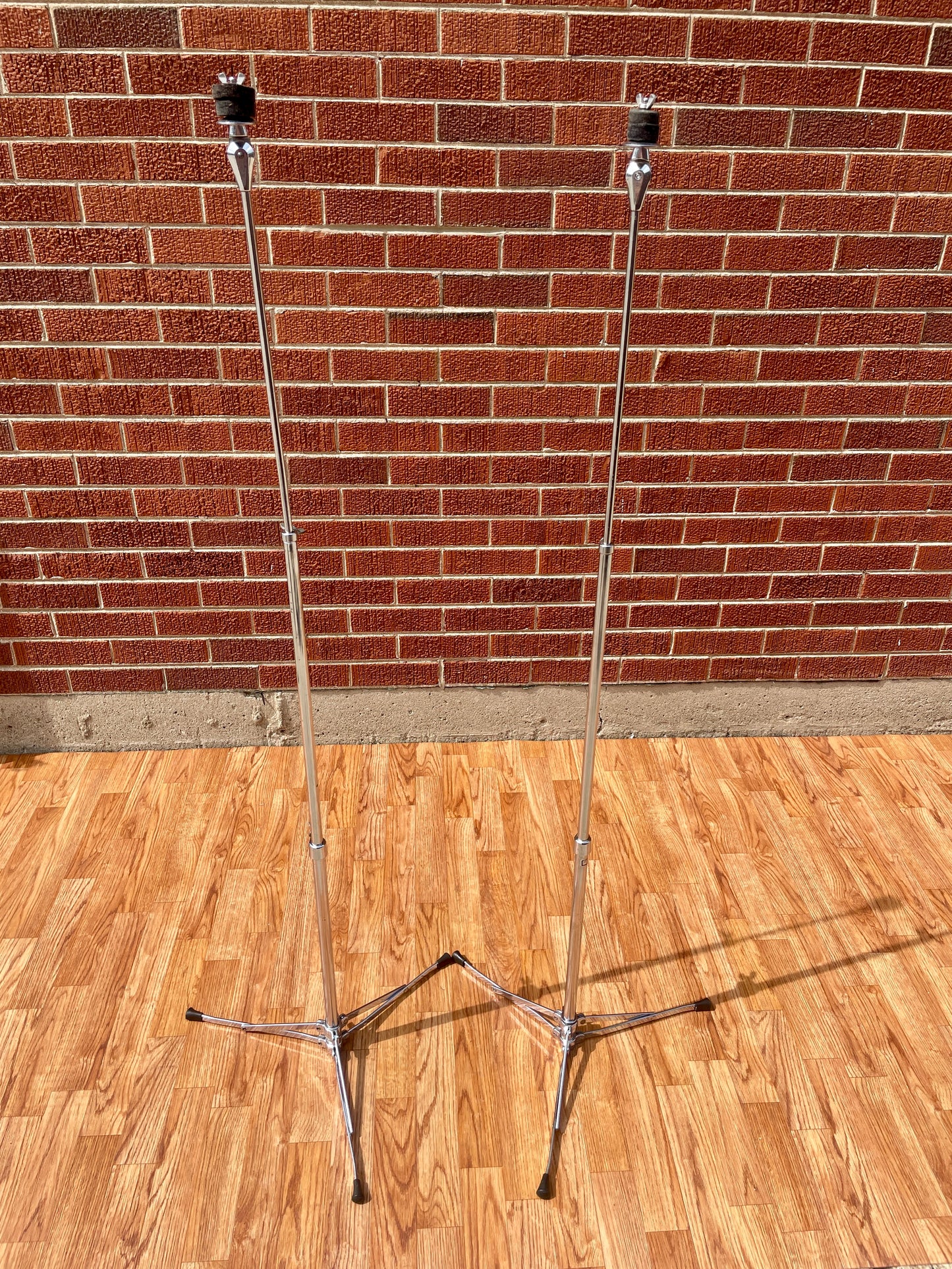 1960s Ludwig No. 1400 Straight Flat Base Cymbal Stand Pair (2pcs)