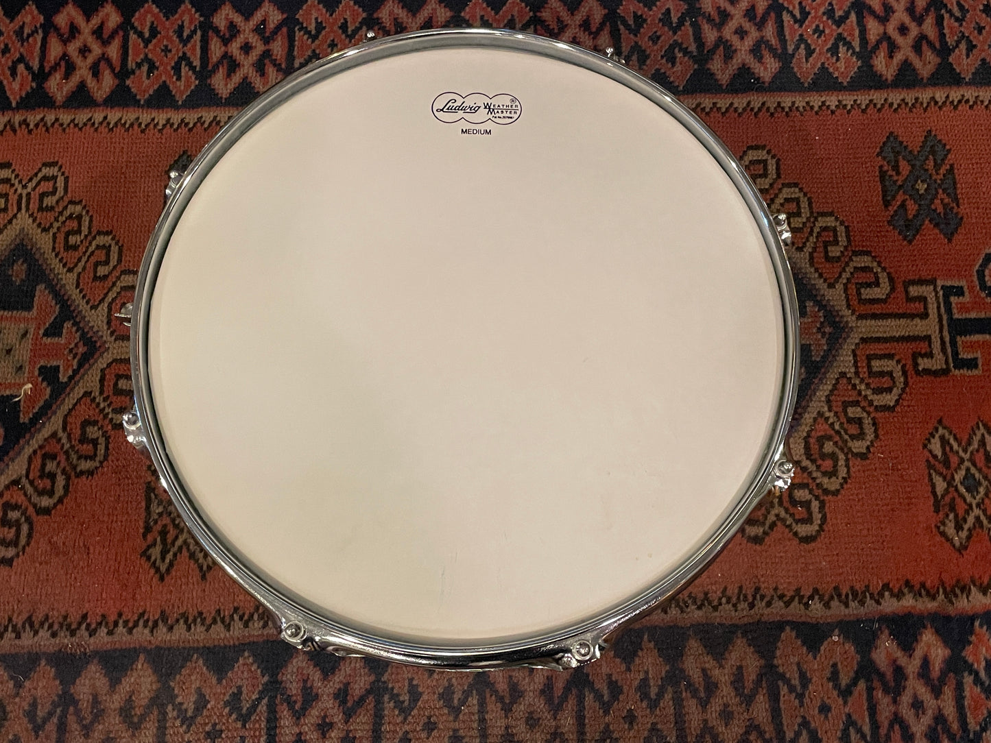 1960s Ludwig 5x14 No. 908P Jazz Festival Snare Drum Green Sparkle