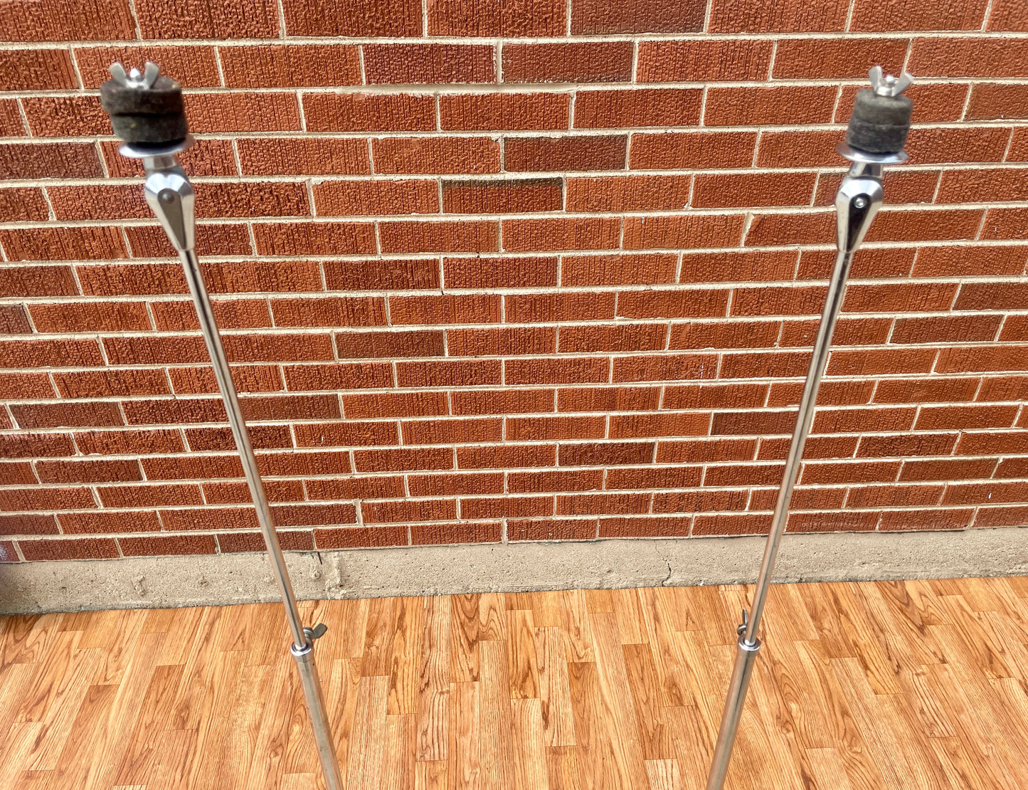 1960s Ludwig No. 1400 Straight Flat Base Cymbal Stand Pair (2pcs)