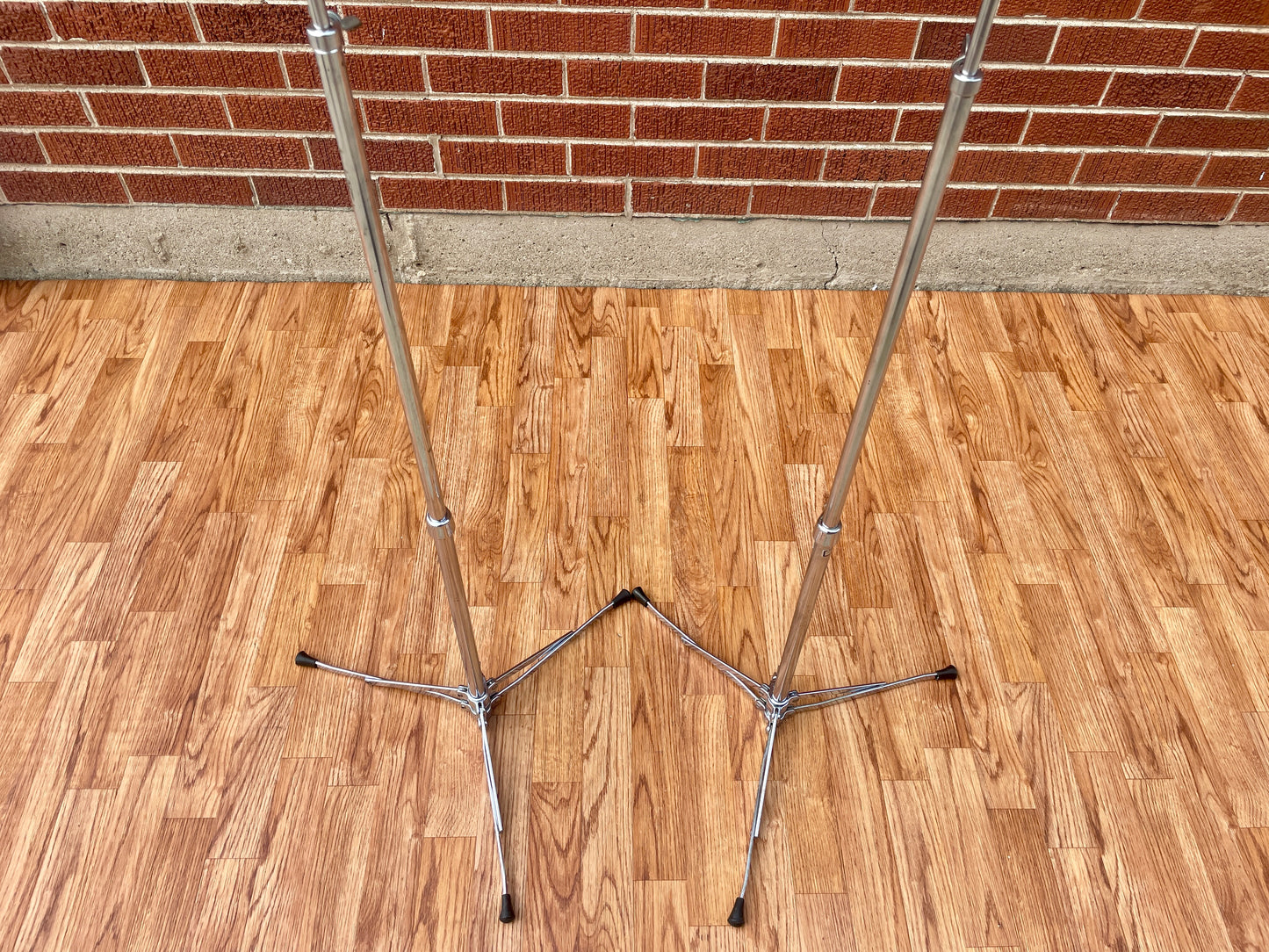 1960s Ludwig No. 1400 Straight Flat Base Cymbal Stand Pair (2pcs)