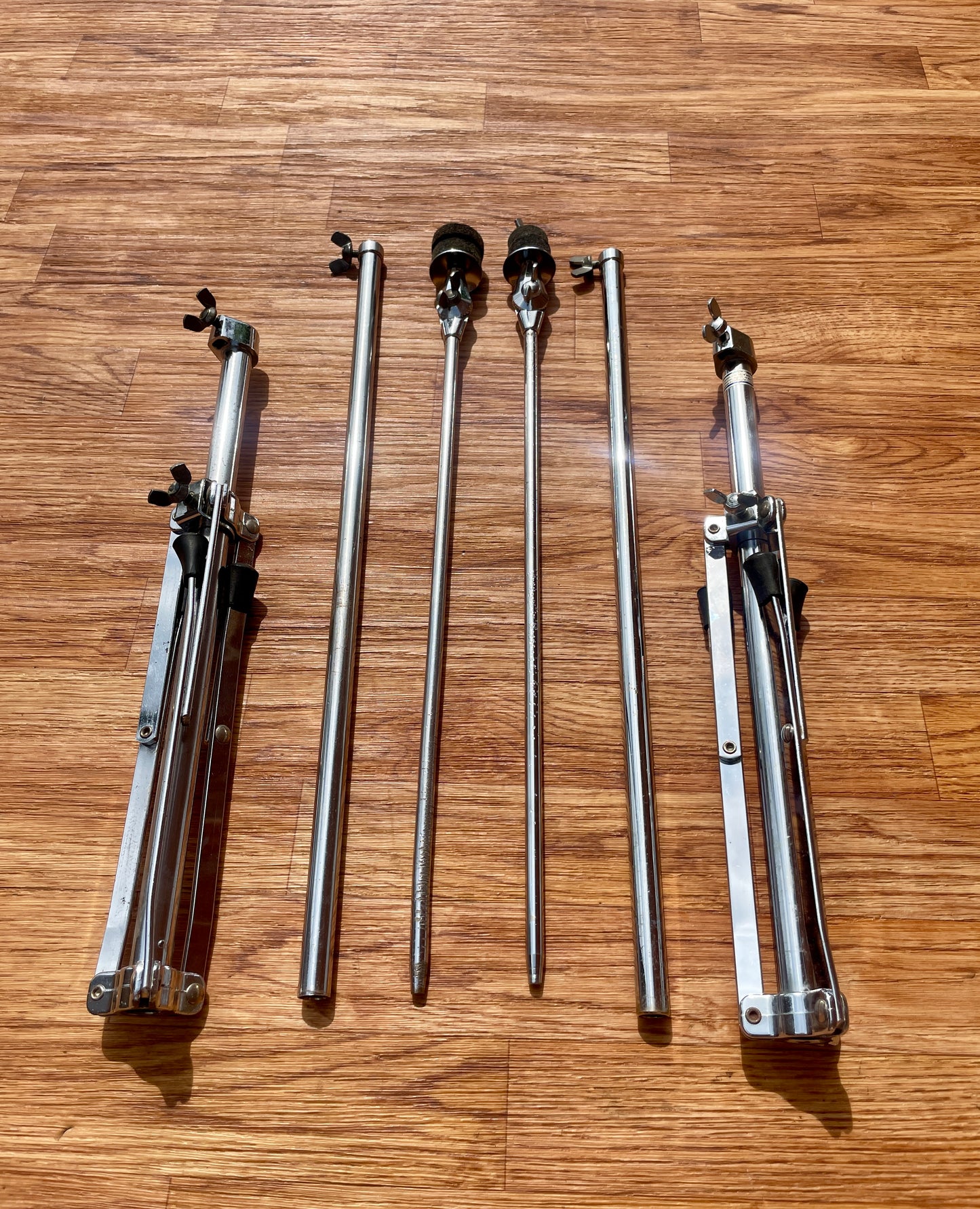 1960s Ludwig No. 1400 Straight Flat Base Cymbal Stand Pair (2pcs)