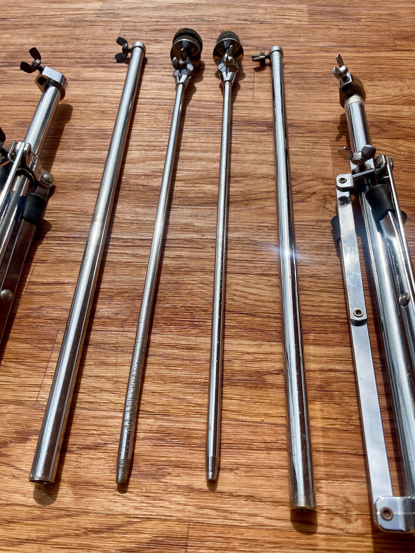 1960s Ludwig No. 1400 Straight Flat Base Cymbal Stand Pair (2pcs)
