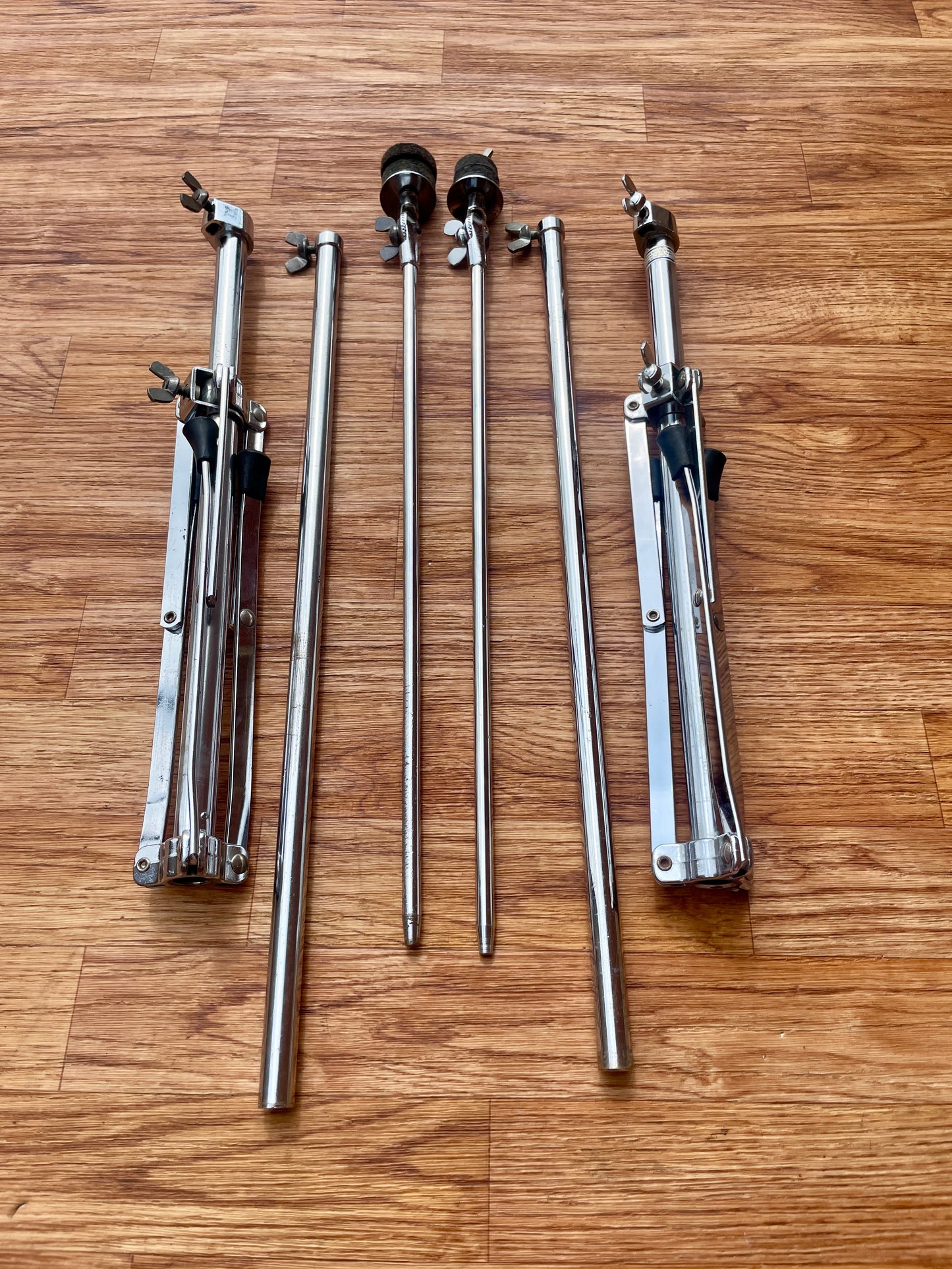 1960s Ludwig No. 1400 Straight Flat Base Cymbal Stand Pair (2pcs)