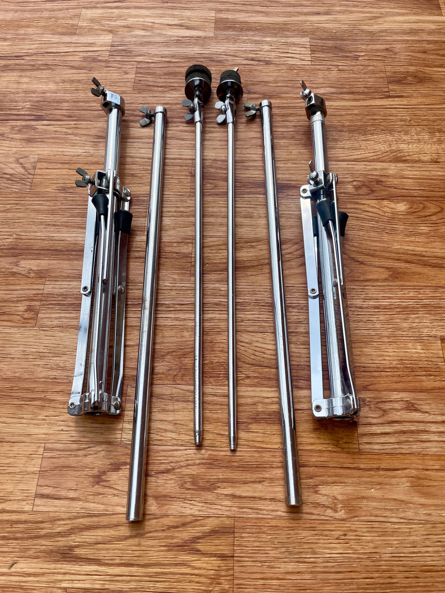 1960s Ludwig No. 1400 Straight Flat Base Cymbal Stand Pair (2pcs)