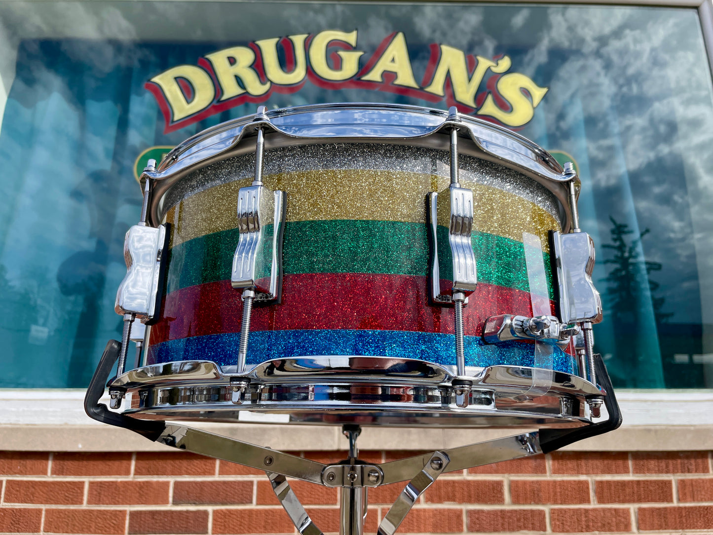 Ludwig 50th Anniversary 6.5x14 Salesman Sparkle Vistalite Snare Drum (1 of Only 50 Made)