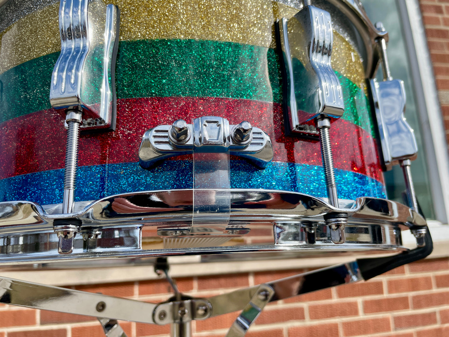Ludwig 50th Anniversary 6.5x14 Salesman Sparkle Vistalite Snare Drum (1 of Only 50 Made)