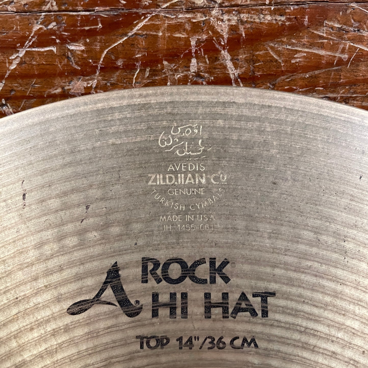 14" Zildjian A Rock Hi-Hat Top Cymbal Single 1376g