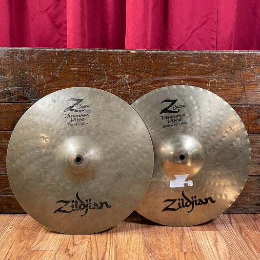14" Zildjian Z Custom Mastersound Hi-Hat Cymbal Pair 1108g/1508g *Video Demo*