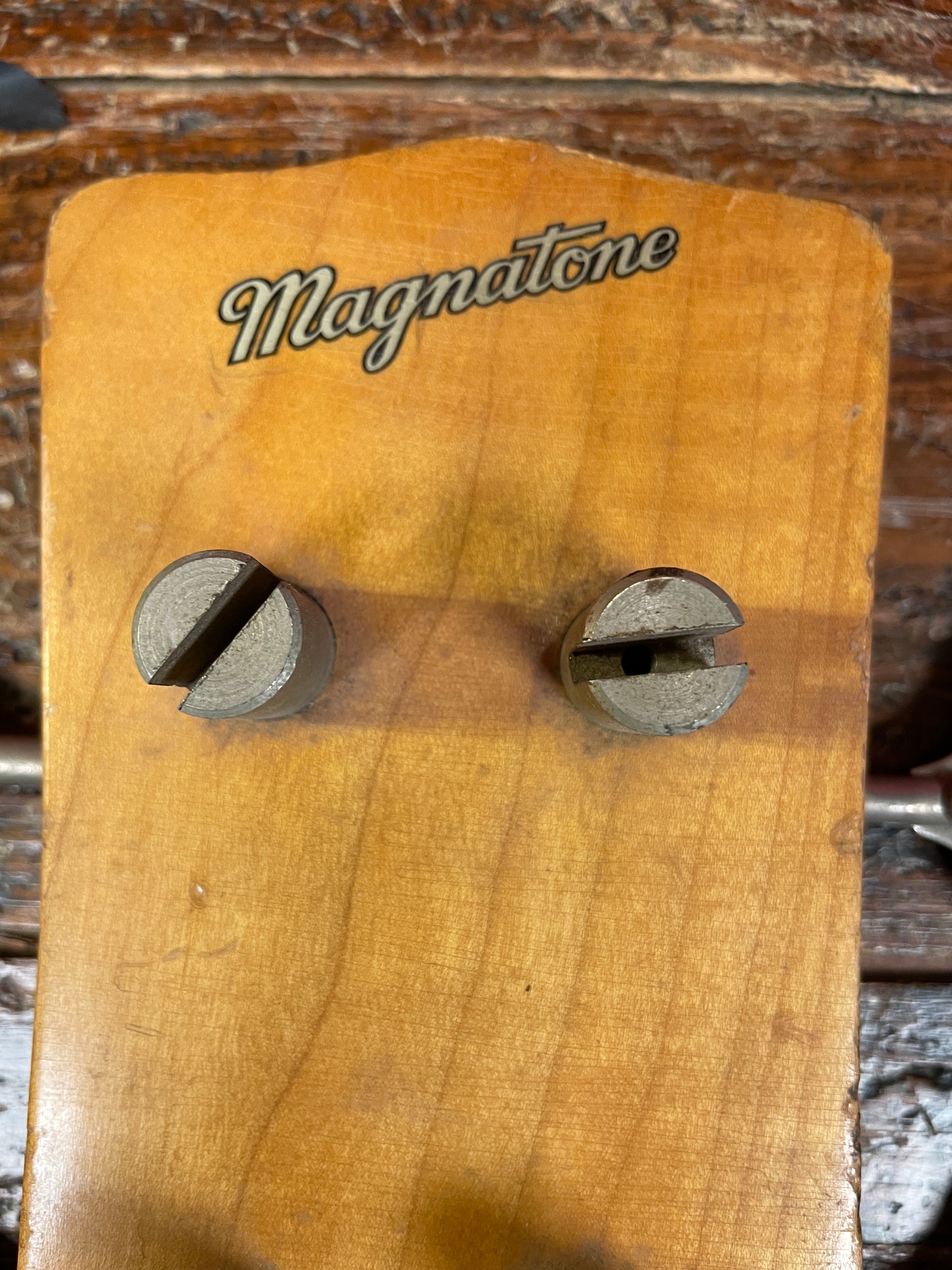 1960s Magnatone Bass Guitar Headstock