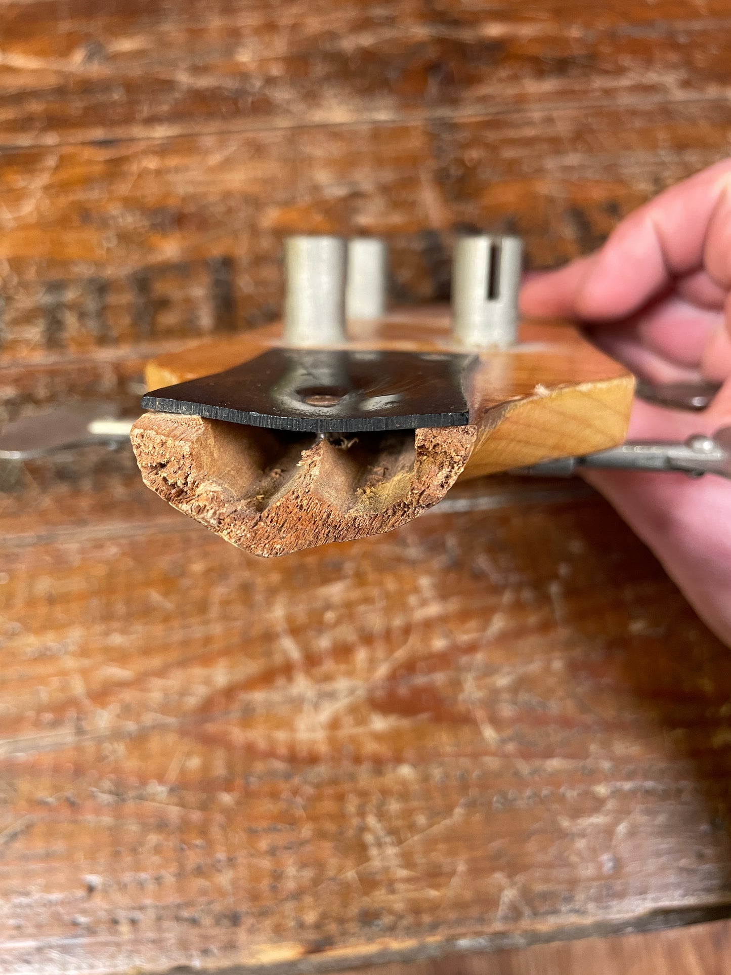 1960s Magnatone Bass Guitar Headstock