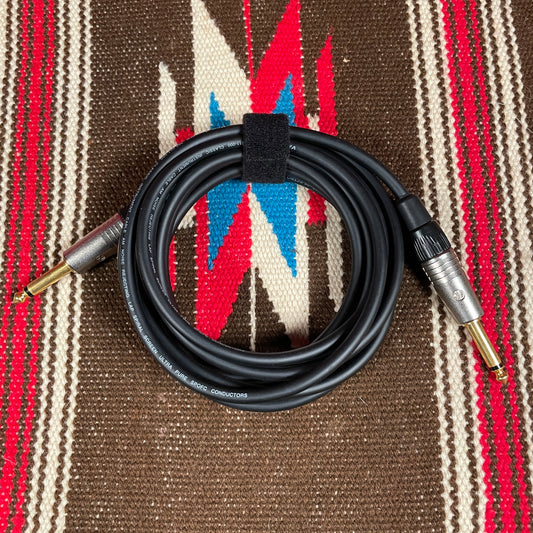 Van Damme Instrument Cable 12 Foot Straight to Straight Neutrik Connectors