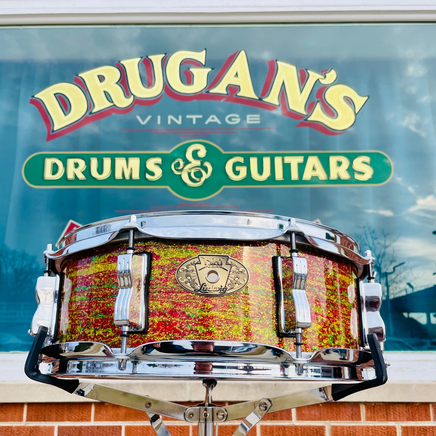 Ludwig Limited Edition Bun E. Carlos Snare Drum Citrus Mod #24 of 100