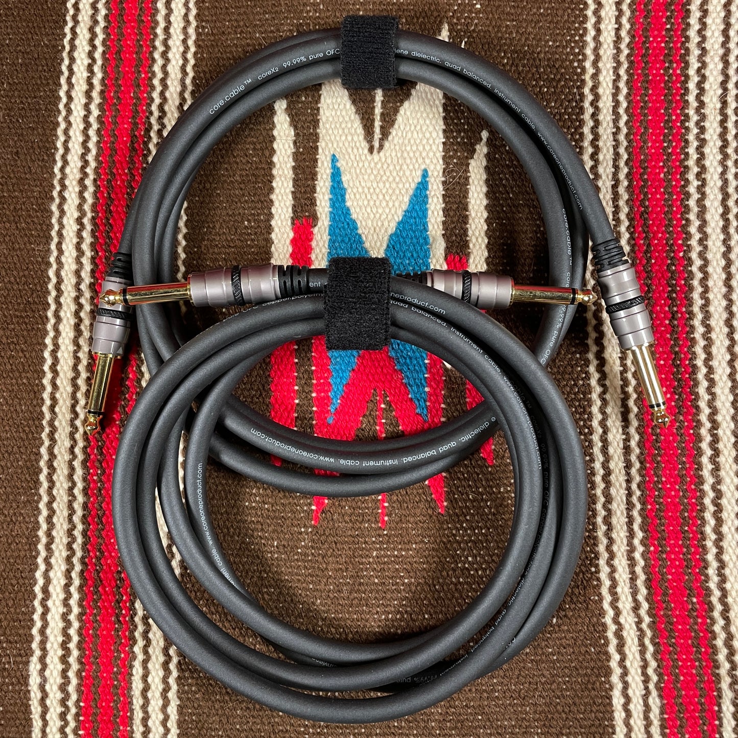 CoreX2 1/4" Instrument Cable 6 Foot Straight to Straight - Pair