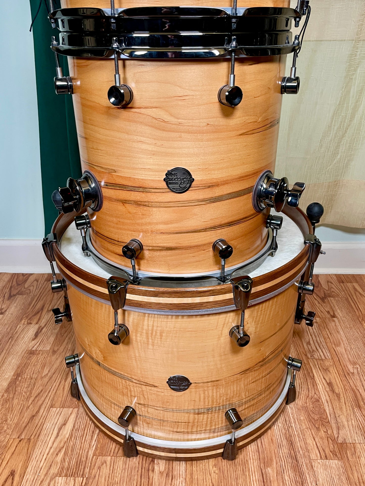 Doc Sweeney "Tucson" Steam Bent Ambrosia Maple Drum Set 20/12/14 w/ 6x14 Snare