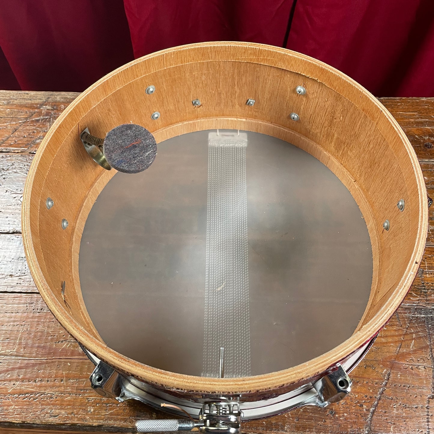 Vintage Torodor 5x14 MIJ Snare Drum Red Sparkle