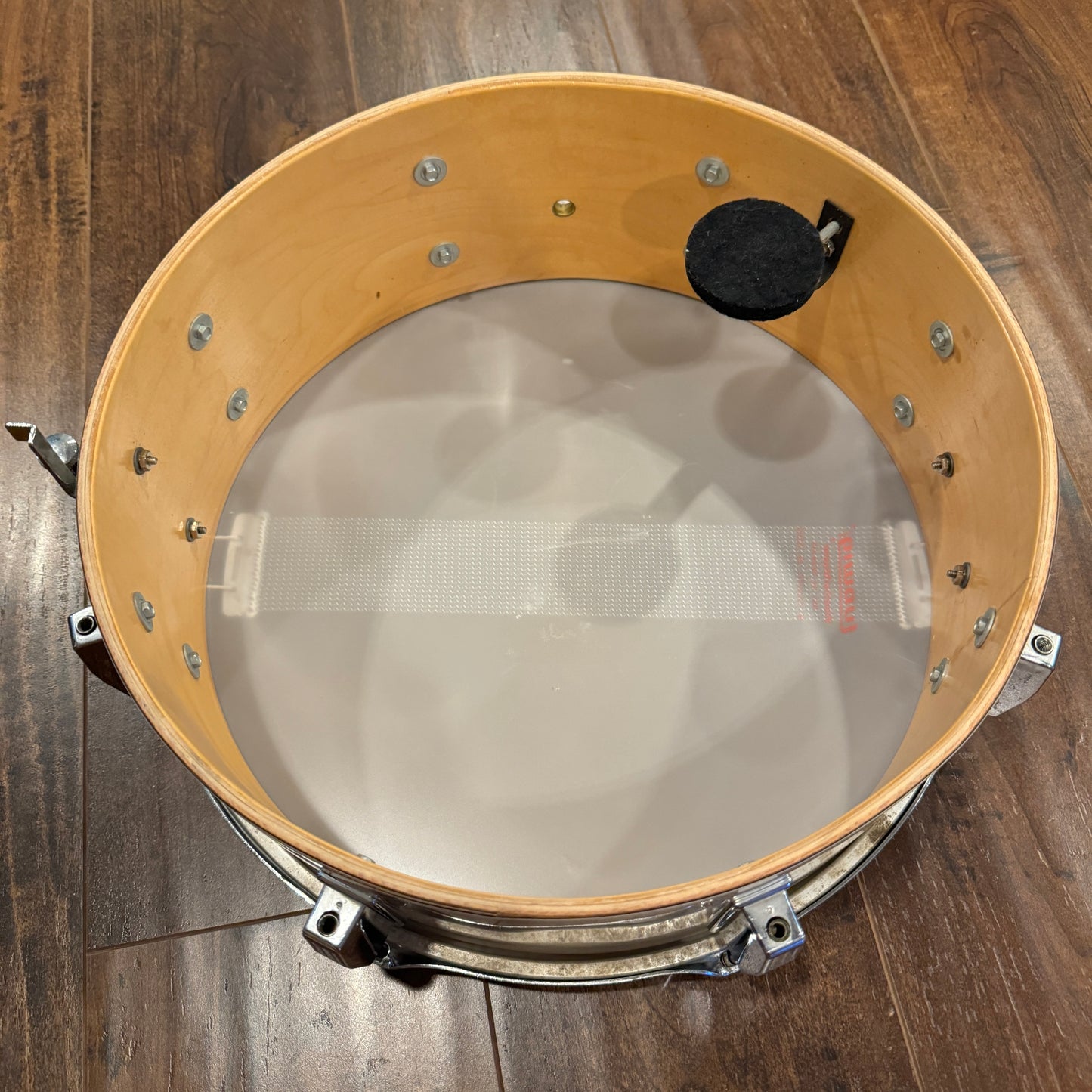 1970s Ludwig Educator 5x14 8 Lug Snare Drum Maple Cortex