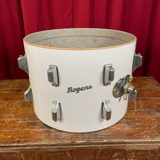 1970s Rogers 10x14 Tom Drum Project White Fullerton