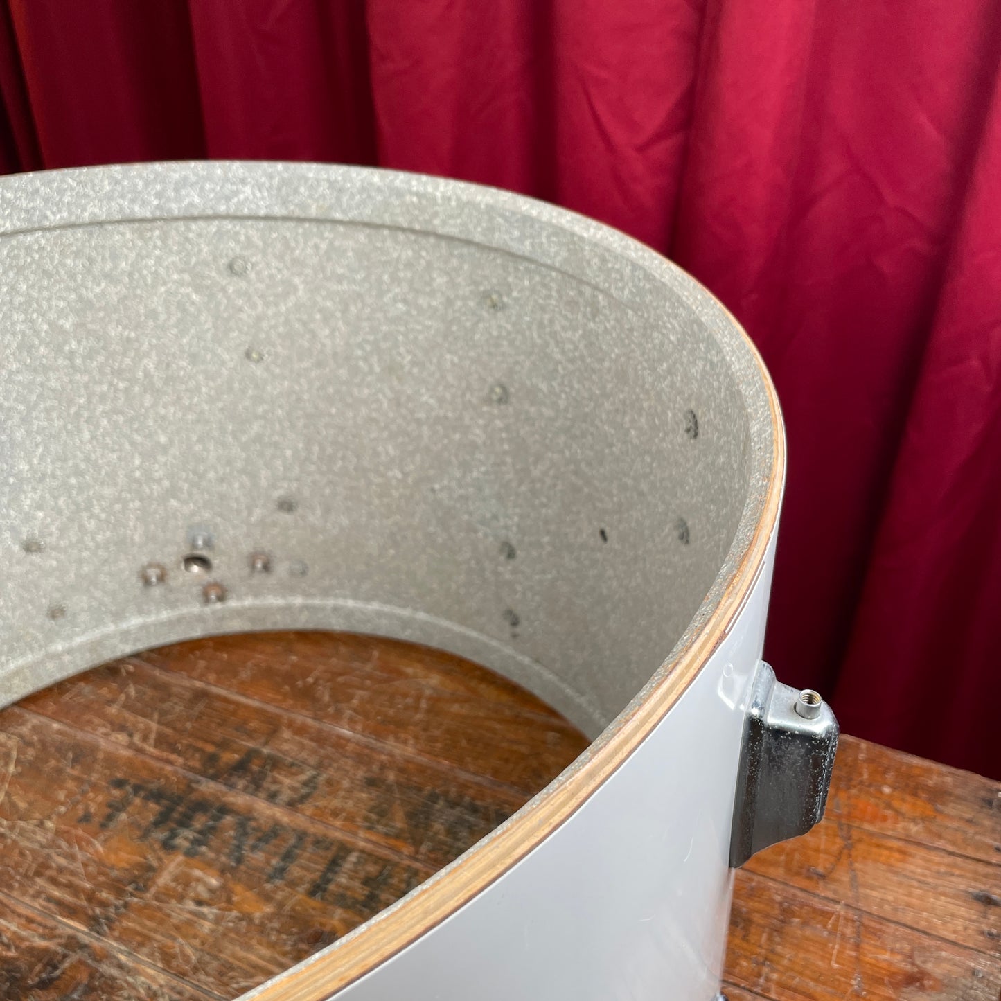 1970s Rogers 14x22 Bass Drum Project White Fullerton