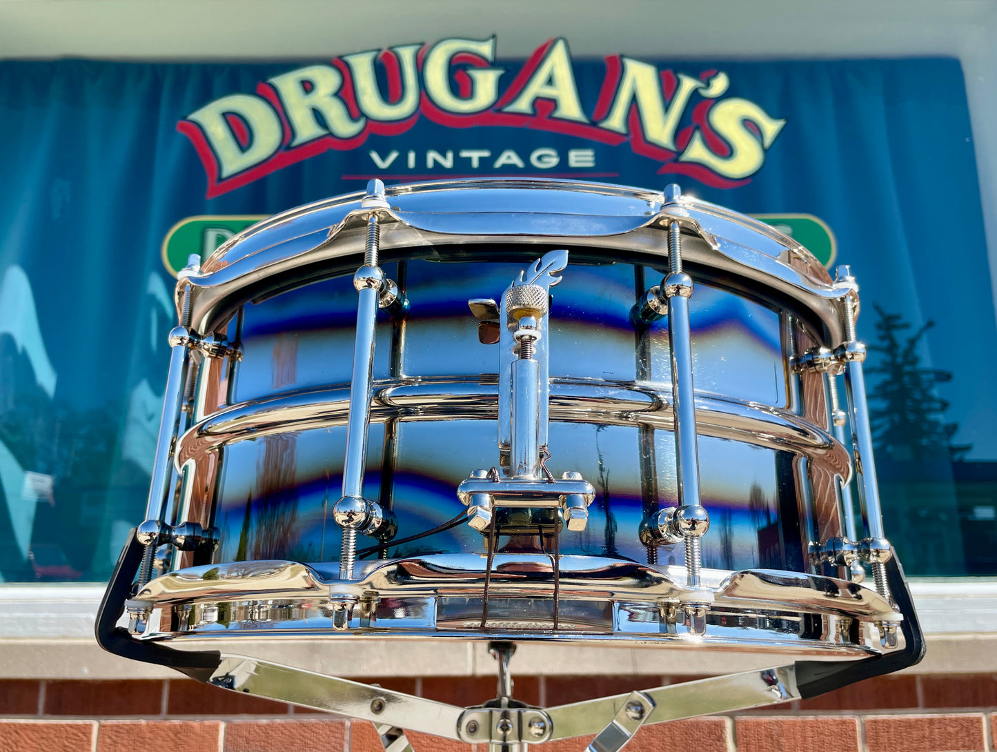 Joyful Noise Knight Hawk Ferro-Manganese 6.5x14 Steel Snare Drum #XXIV Ferromanganese