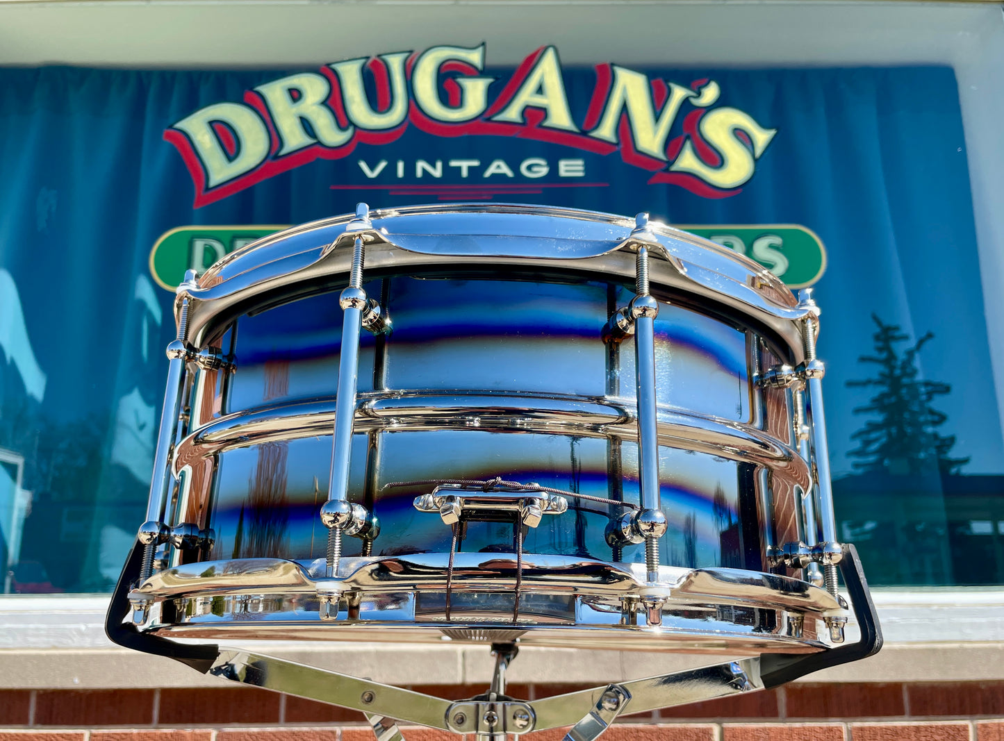 Joyful Noise Knight Hawk Ferro-Manganese 6.5x14 Steel Snare Drum #XXIV Ferromanganese
