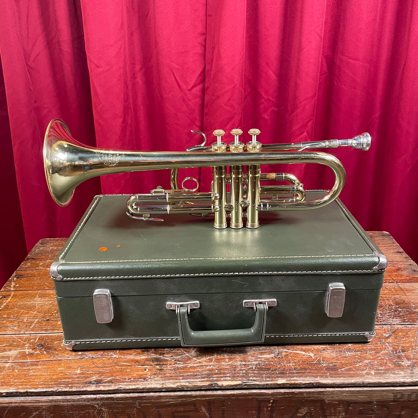 1968 Holton Collegiate C602 Bb Cornet w/ Original Case
