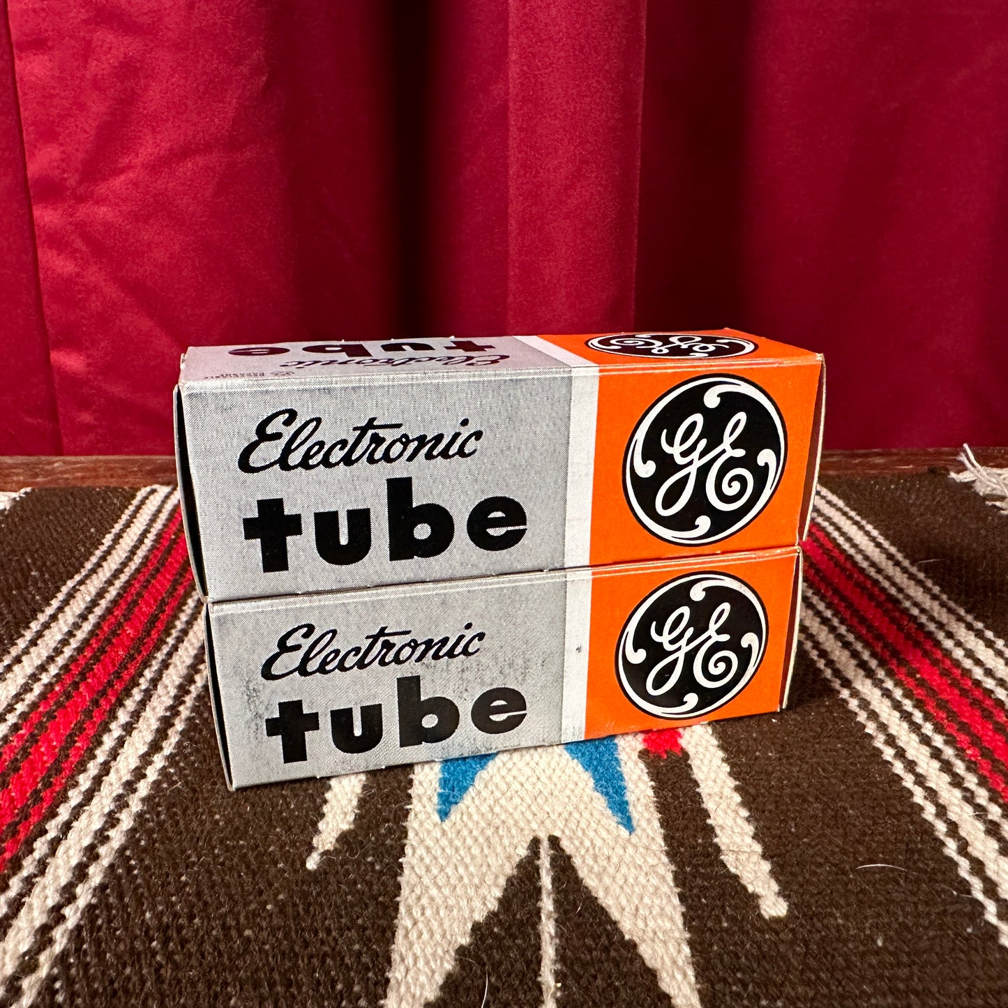 Vintage General Electric 6L6GC Amplifier Power Tubes Duet Set of 2 Made in USA GE #93