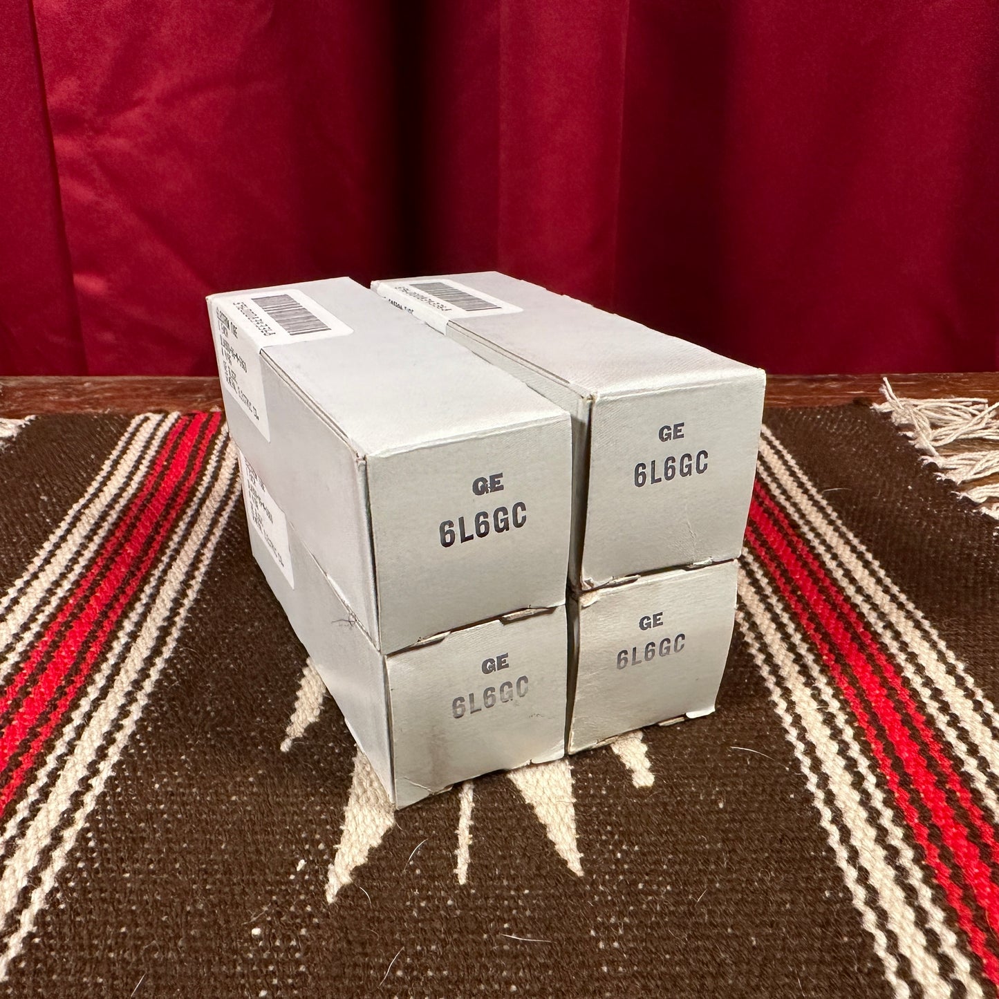 Vintage General Electric 6L6GC Amplifier Power Tubes Quartet Set of 4 Made in USA GE #94