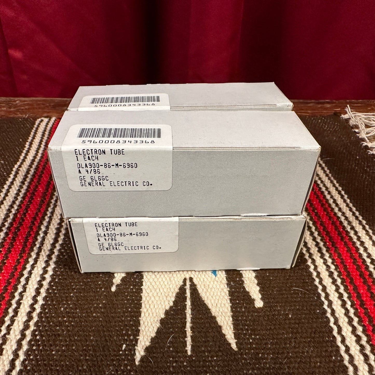 Vintage General Electric 6L6GC Amplifier Power Tubes Quartet Set of 4 Made in USA GE #94