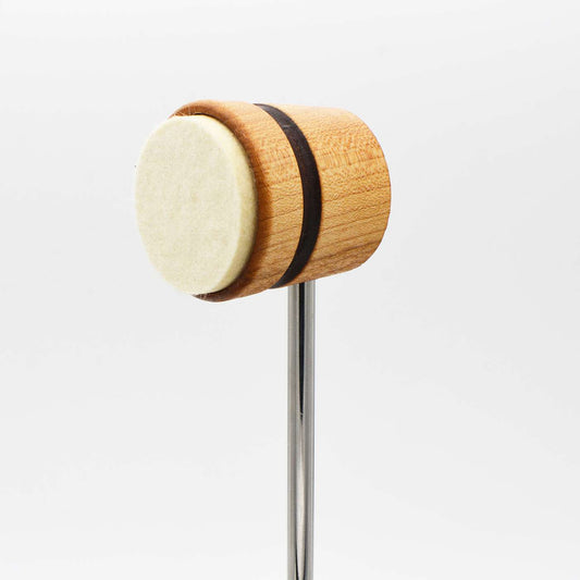 Low Boy Lightweight Felt Daddy Beater - Natural w/ Black Stripes