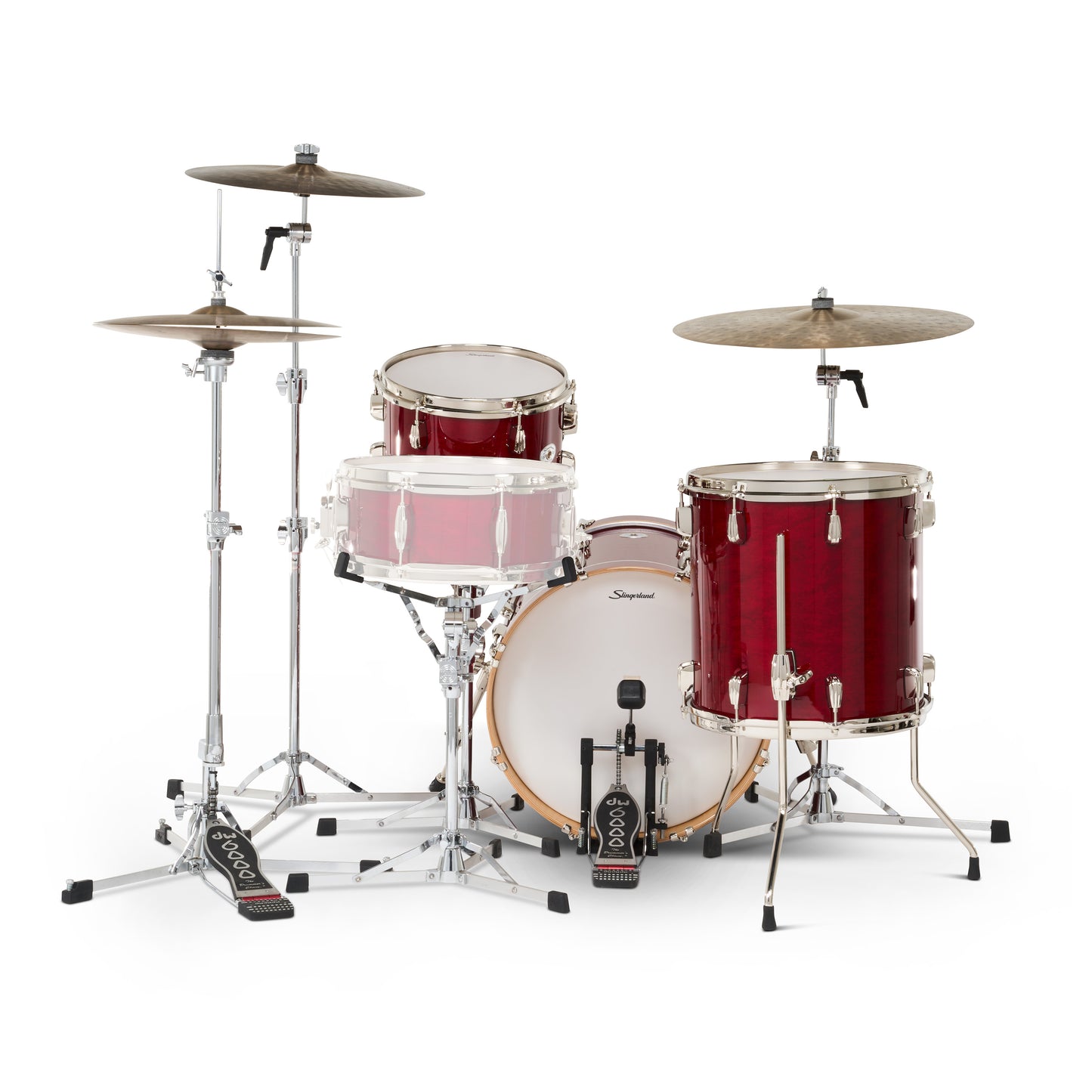 Slingerland Studio King Drum Set Royal Crimson Lacquer 18/12/14